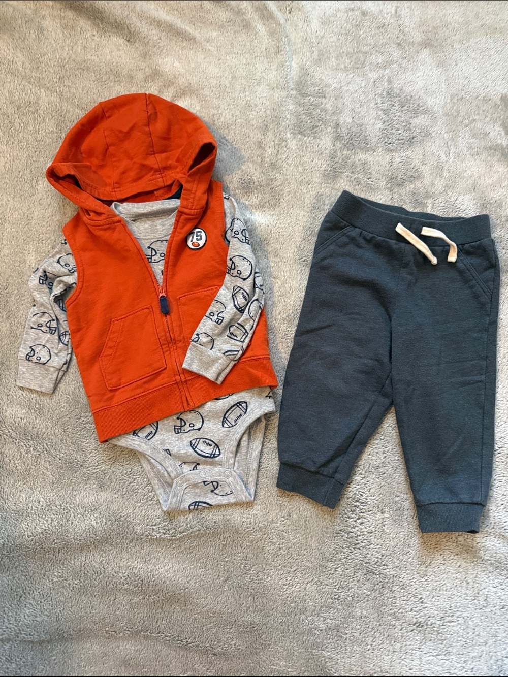Cute football matching set from Carter’s